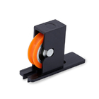 Rust Proof Sliding Nylon Door Rollers With Double Pulley Nylon Material ODM