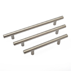 SS201 SS304 Furniture Hardware Replacement Parts T Bar Cabinet Handles 64mm dia
