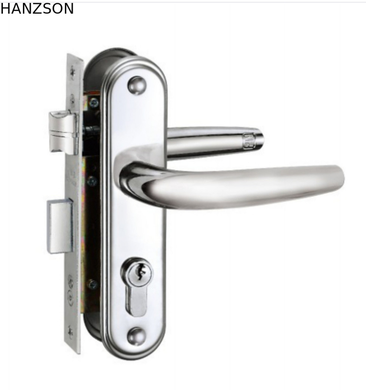 Safety Front Door Entry Handle And Deadbolt Lock Set Sleek Lever Cylinder Deadbolt