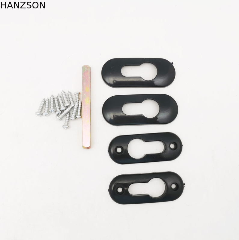 Double Side Aluminum Door Window Handles Black Or White Sliding Lever Lock