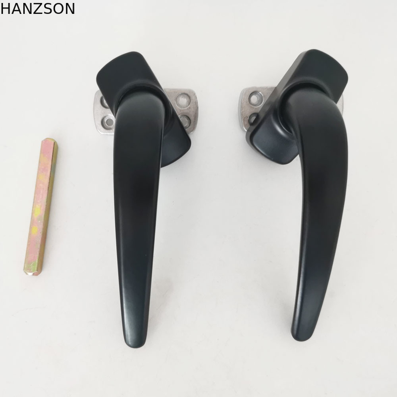 150g Sliding Window Handle Lock Black Aluminum Zinc Lever Latch For Sliding Door
