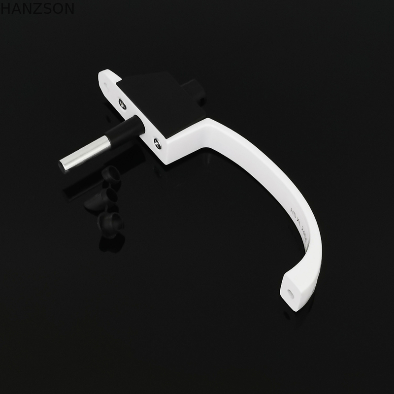Door And Window Handle Lock Aluminium Handle Latch For Screen Door White Lever Lock