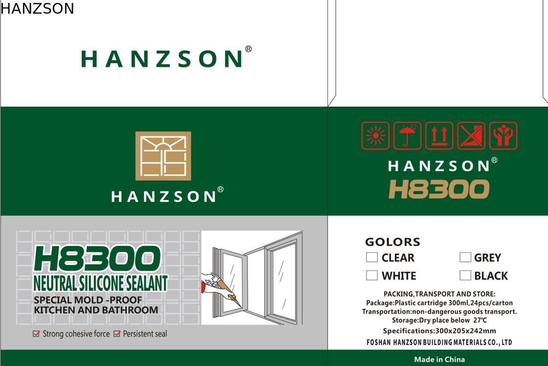 Factory Waterproof & High Temperature Resistence Silicone Sealant for windows and Doors