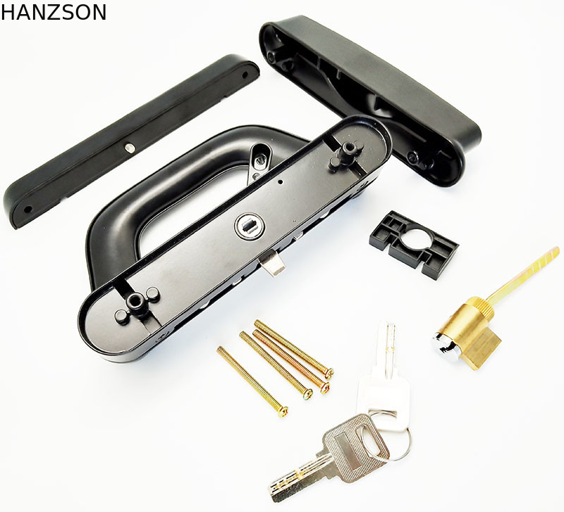 Sliding Door Window Handles 1000g Weight Zinc Material With One Side Keys OEM