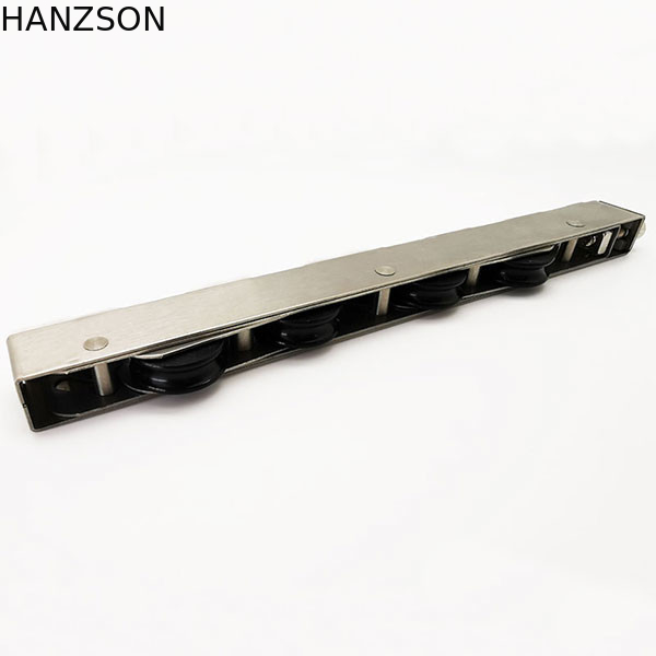 Stainless Steel Sliding Door Rollers Heavy Duty OEM With 4 Wheels POM Material