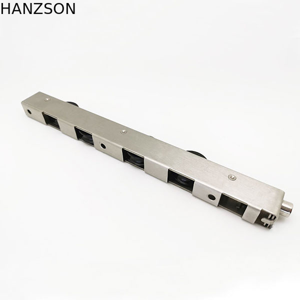 Stainless Steel Sliding Door Rollers Heavy Duty OEM With 4 Wheels POM Material