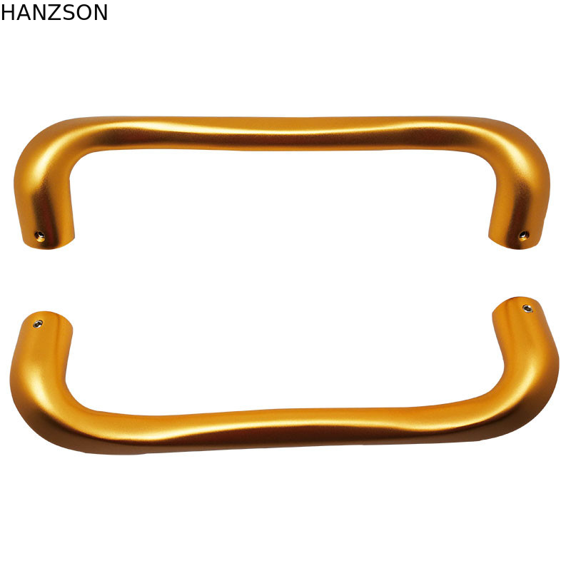 Oxidized Gold Door Pull Handles , Glass Door Handle 400×432mm Size