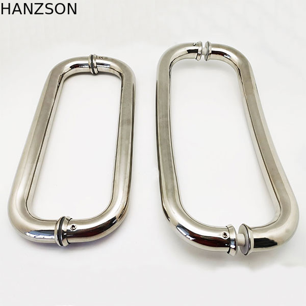 SS304 SS201 Bathroom Sliding Door Accessories Shower Glass Door Handle PSS Finish