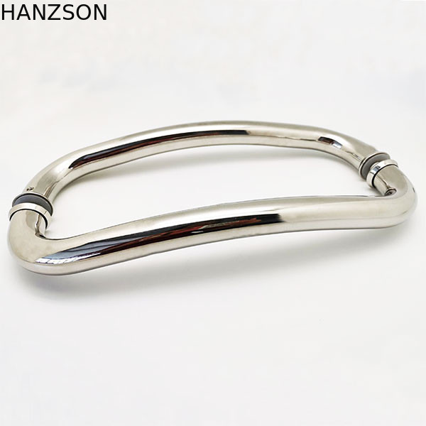 SS304 SS201 Bathroom Sliding Door Accessories Shower Glass Door Handle PSS Finish