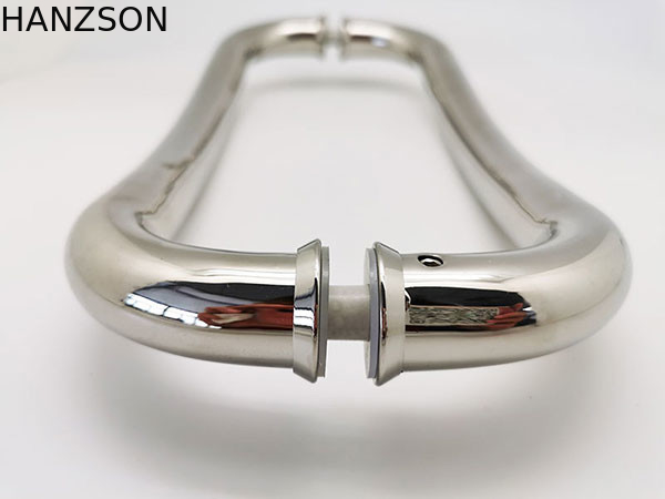 SS304 SS201 Bathroom Sliding Door Accessories Shower Glass Door Handle PSS Finish