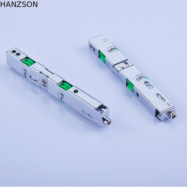 Green Sliding Door Rollers 159×13×21mm Size Iron Plastic Material