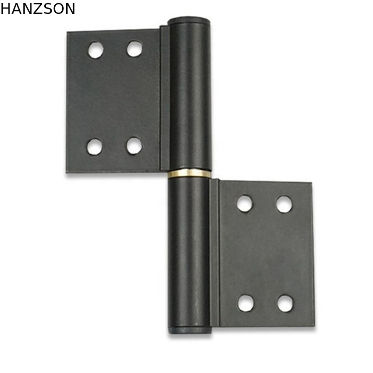 Aluminum Black Door Hinges , 4 Inch door flag hinge Thickness 2.7-4.5mm