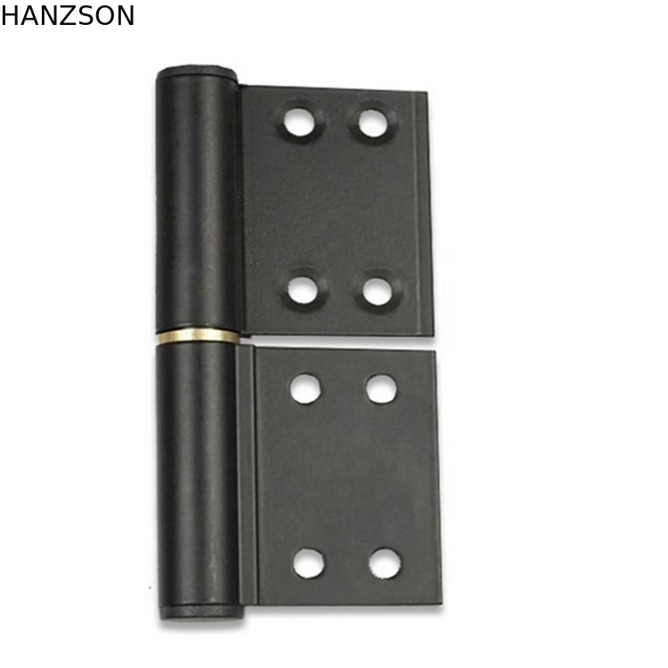 Aluminum Black Door Hinges , 4 Inch door flag hinge Thickness 2.7-4.5mm