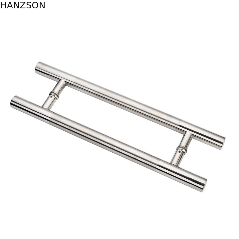 SUS316 Chrome Plated Handle , SUS201 Bathroom Glass Door Handle 1.5mm Tube Thickness