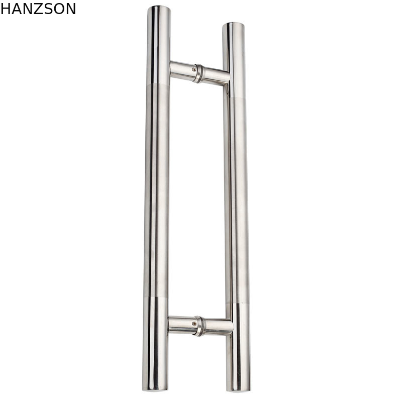 SUS316 Chrome Plated Handle , SUS201 Bathroom Glass Door Handle 1.5mm Tube Thickness