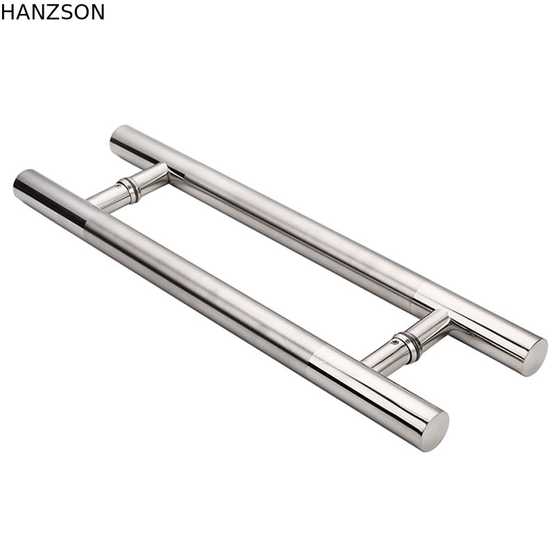 SUS316 Chrome Plated Handle , SUS201 Bathroom Glass Door Handle 1.5mm Tube Thickness