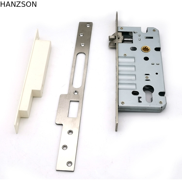 Stainless Steel Mortise Cylinder Lock Body Anti Drill 4 Point 72mm Center size