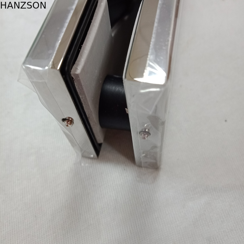 SS201 SS304 Glass Door Hardware Accessories Glass Door Clamp 8mm Castings Thickness