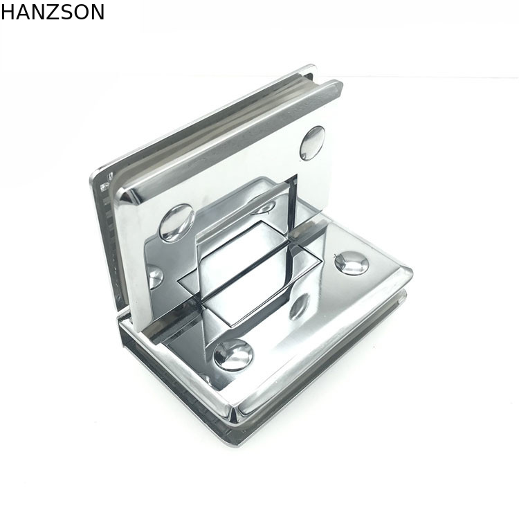 90Degree Glass Door Hardware Accessories Glass To Glass Shower Hinge for 8-10mm Glass