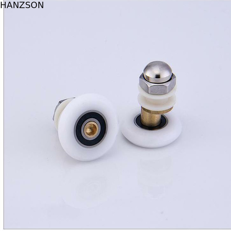 Brass Nylon Door Rollers , Shower Door Pulley 19mm 23mm 25mm Size
