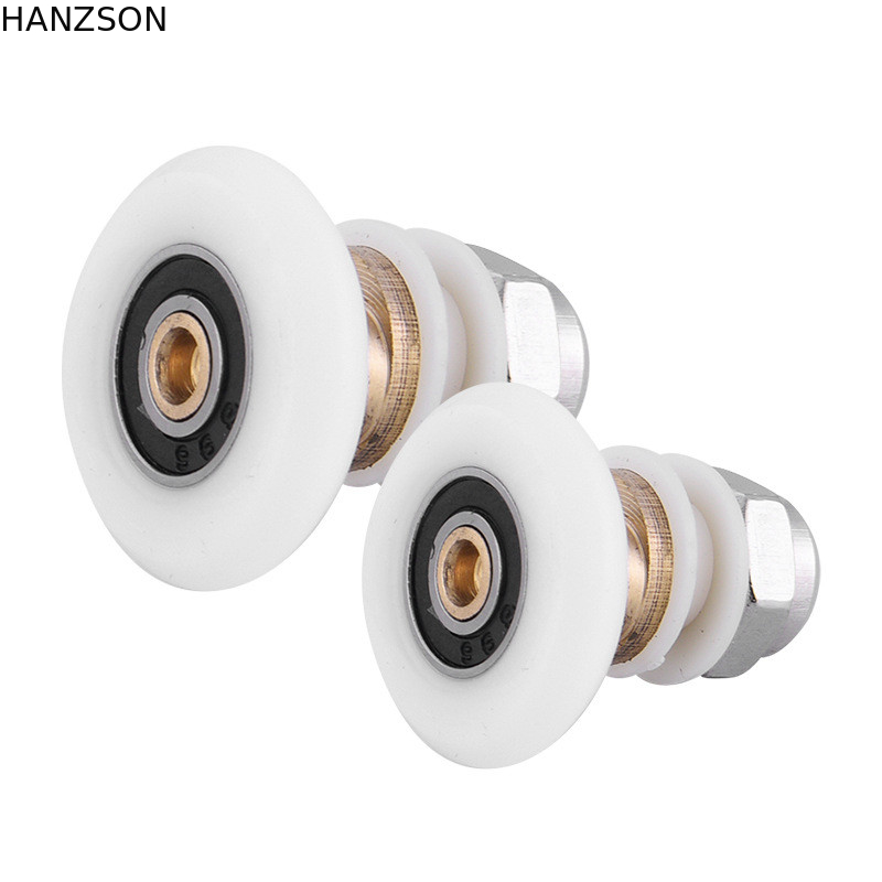 Brass Nylon Door Rollers , Shower Door Pulley 19mm 23mm 25mm Size