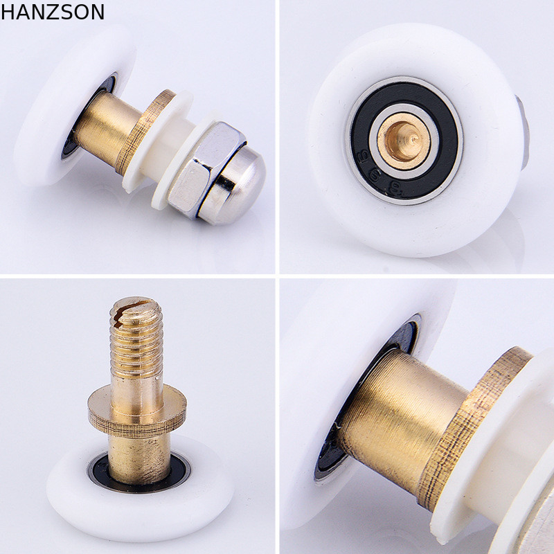 Brass Nylon Door Rollers , Shower Door Pulley 19mm 23mm 25mm Size