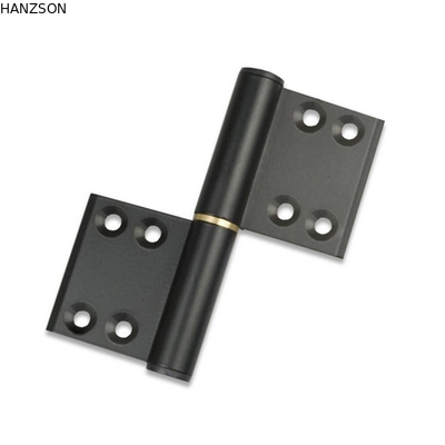 Aluminum Black Door Hinges , 4 Inch door flag hinge Thickness 2.7-4.5mm