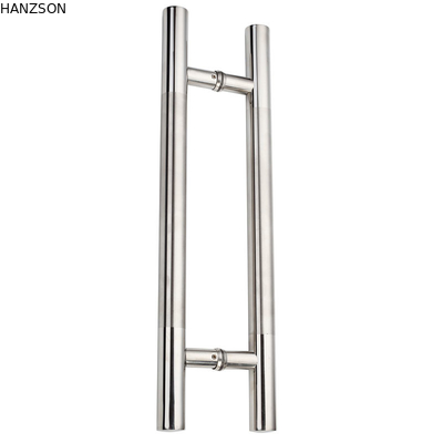 SUS316 Chrome Plated Handle , SUS201 Bathroom Glass Door Handle 1.5mm Tube Thickness