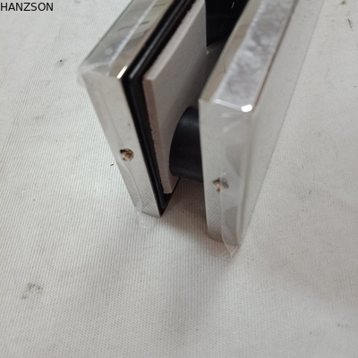 Aluminum Alloy Glass Door Hardware Accessories Bottom Patch 7-8mm Thickness