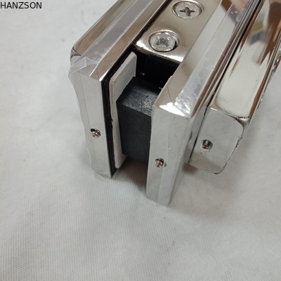 0.8mm Thickness Bottom Door Lock Clamp , Glass Door Bottom Patch Lock 164×31×51mm